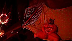 Saya sedang main jari lubang basah.