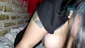 Chubby stepsister trades throat for secret with monster cock