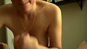 Watch The Contrast Of Wet Sloppy Blowjob Leading To Huge Cumshot On Brunette Babe