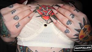 gotfilled loveless has her tight hole filled up with jizz in doggystyle and cowgirl action