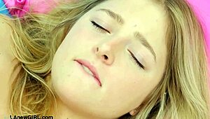 Young Radiant Blonde Shows Sexy Body In Photoshoot On Sofa.