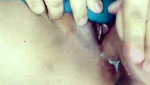 Pamela caliente uses dildo for anal squirting with monster cock