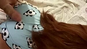 adoptive stepdaughter has threesome with stepfathers using sex toy outdoors