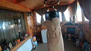 Cheating wife dances with husband's friend!