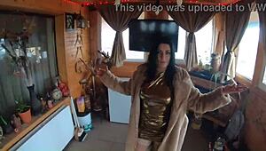 Cheating wife dances with husband's friend!