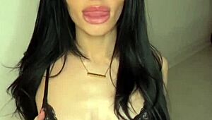 Slutty british girlfriend gives horny experience with toys and squirting