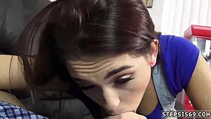 teen fingering and sucking stepbrother's banana