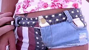 stunning brunette teen seduced by daddy during casting 😏