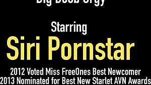 4some orgy with siri pornstar britney amber licking and bending over