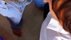 Morra from la técnica can't hold back with her professor, ends up in his apartment destroyed begging and nearly drowning swallowing semen - real mexican school girl!