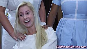 Redhead Feels Intense Pussy Rubbing