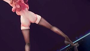 look at my big tits dancing, says bitch knight