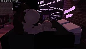 Whore in Roblox fucking big black cock?