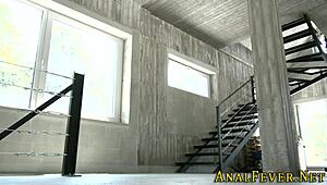 Horors röv knullas hårt i strumpor