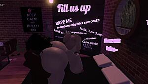 Whore in Roblox fucking big black cock?