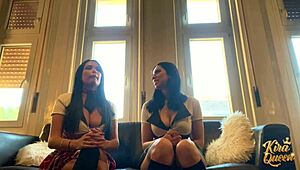 Kira queen and anissa kate get creampied for homework 😏