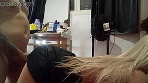 stepson catches stepdaughter masturbating and punishes her with sex toy