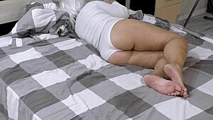 Mature milf eagerly awaits anal with husband's friend 😈