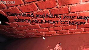 punishing the annoying girl as a roblox bot.