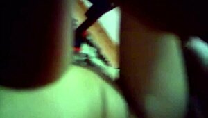 Latina girlfriend squirts during bent over sex