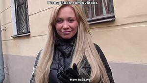 blonde sucks in porch reality public pickup outdoor amateurs!