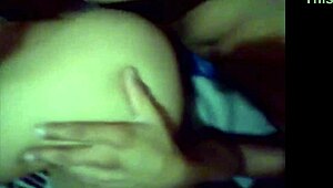 Latina girlfriend squirts during bent over sex