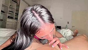 hot brunette cami noe craves her tight pussy drilled in doggystyle and riding