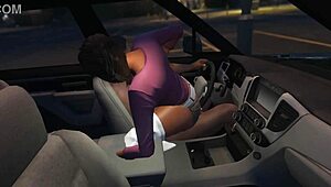 Franklin bangs hooker in car during GTA 5 mission!