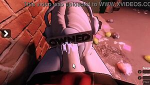 punishing the annoying girl as a roblox bot.