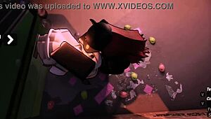 punishing the annoying girl as a roblox bot.