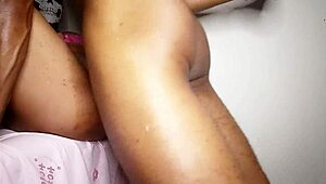 Fucking Sexy Roommate's Pussy and Ass with Big Cock, Loads of Cum.