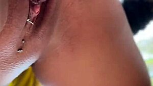 Shameless Young 18+ Latina Wife Intensely Fucked on Porch by Husband