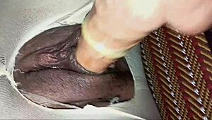 ถุงน่องที่ฉันฉีกให้เป็นรูแล้วเอาควยยัดรูแตด