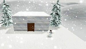 i visit my friend in winter, her big tits and ass with monster cock slut