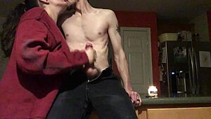 I saw milf slobber on big cock for snack