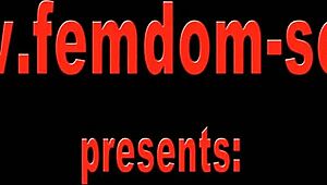 Femdom goddess dominates with anal and blowjob