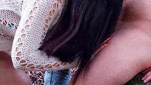 Hot Indian Couple Fucking Outside In Park