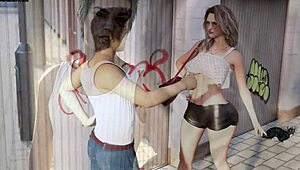 Isteri dan ibu tiri hina dalam threesome anal