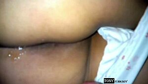 Neighbor just wanted to peek at panties but ends up assfucking her.