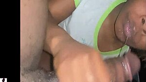 head monster battles sexgodpicasso in a sloppy blowjob contest