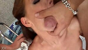 evelyne foxy takes double penetration and swallows cum, so hot