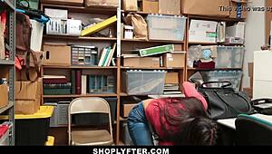 Tiny Latina Teen 18+ Shoplifter Caught And Fucked Hard In Shop Reality Scene!