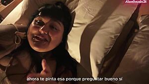 spanish european not sister gets facial after face fucking