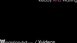 omg, this curly haired babe is bending over for a massive dick, getting a facial after hardcore doggystyle action outdoors 😍