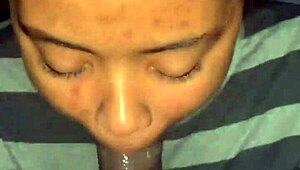 Guccicapone's BBW Model Loveythethroatgoat Gives Homemade Blowjob to His Big Black Monster Cock