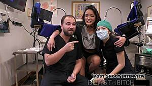 channy crossfire intensely sucks dick before her pussy gets blasted with cum backstage