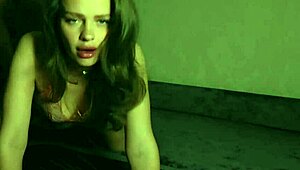 Blonde babe hints at intense erotic session leading to massive cumshot explosion