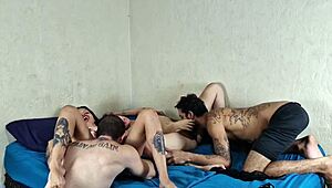 the couple swap goes bareback and feels incredibly good in this sensual session