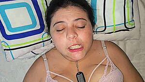 punishing my white-skinned blonde girlfriend's ass with anal fucking