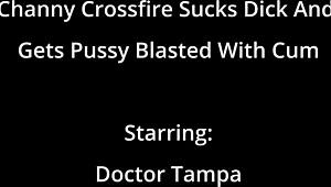 channy crossfire intensely sucks dick before her pussy gets blasted with cum backstage